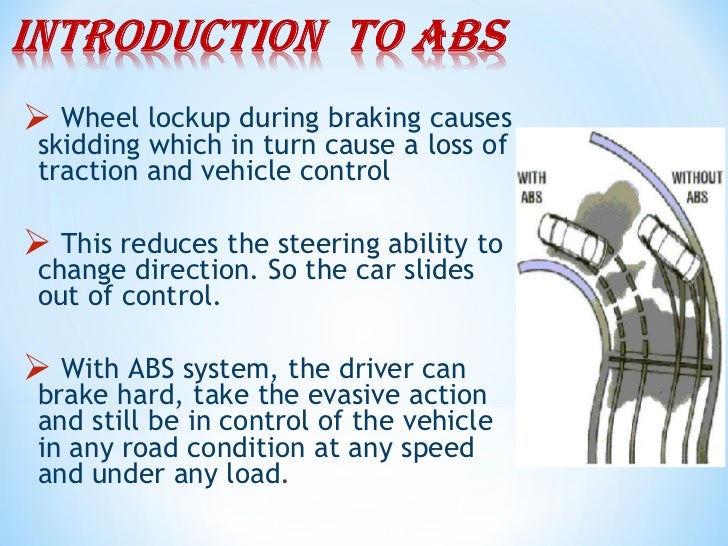 anti lock braking system ppt